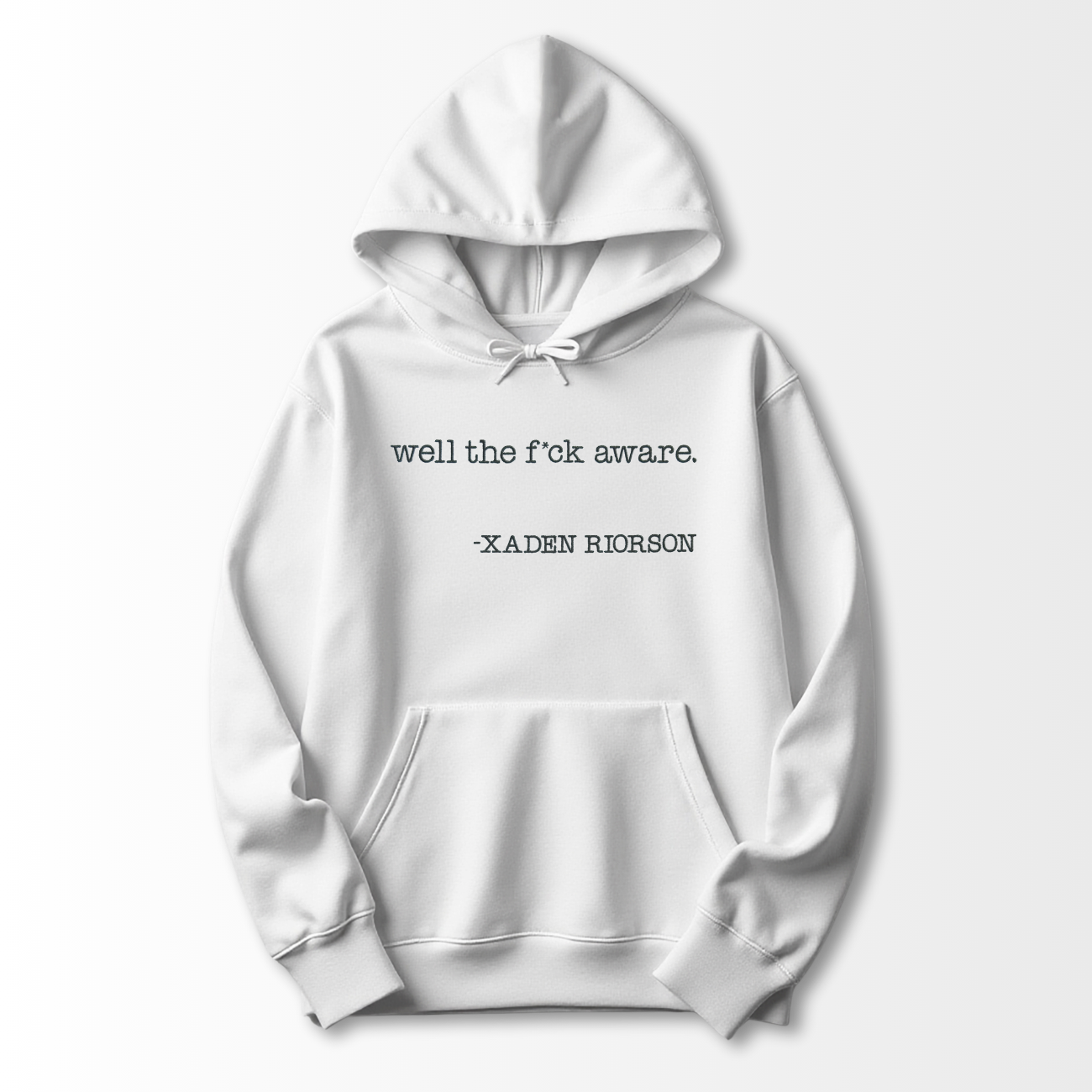 Well Aware Embroidered Hoodie