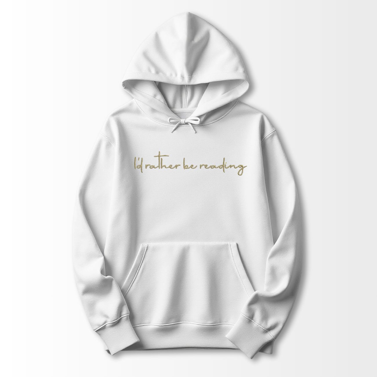 I'd Rather be Reading Embroidered Hoodie