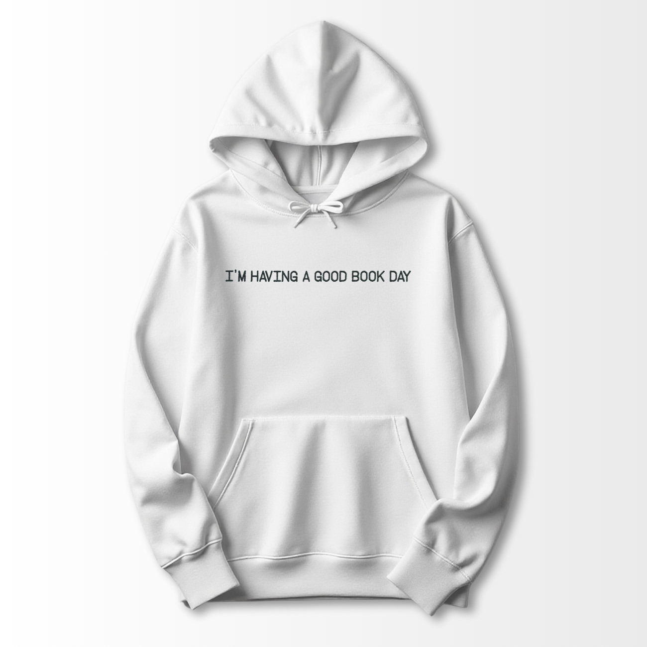 Good Book Day Embroidered Hoodie