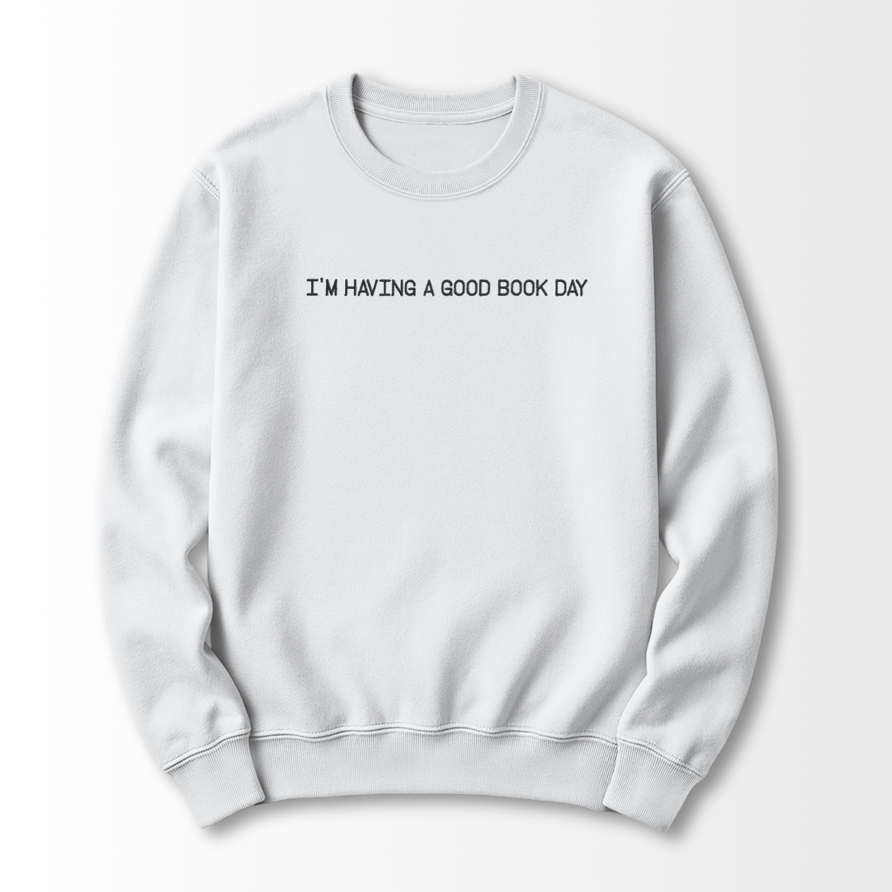 Good Book Day Embroidered Sweatshirt